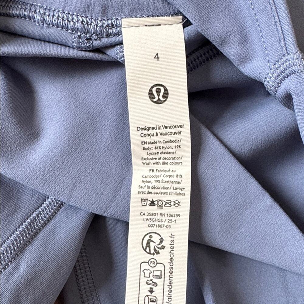 Lululemon Align High Rise Leggings 28” Pockets Washed Denim Size 4 Minimalist - Picture 6 of 8